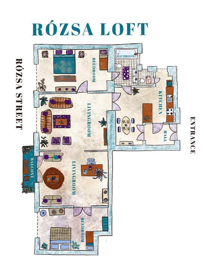 Apartament Sunny, Airy, Artsy & Authentic Loft With Balcony Budapeszt